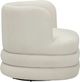 TOV Furniture Astor Cream Faux Mohair Swivel Hotel Lounge Chair-4