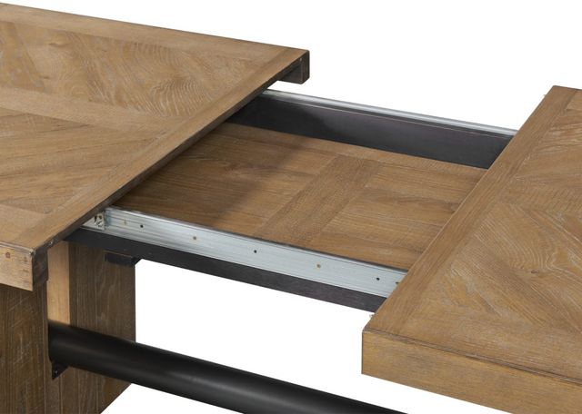 Intercon Landmark Weathered Oak Trestle Dining Table-3