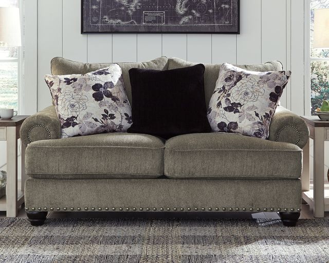 Benchcraft® Sembler Cobblestone Loveseat-1