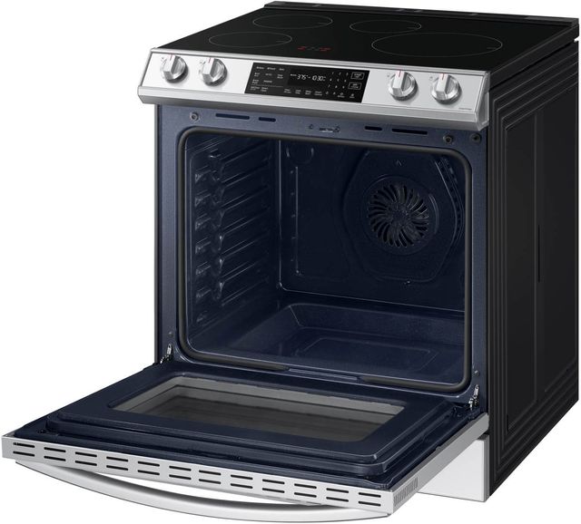 Samsung 30" White Glass Slide In Induction Range-5