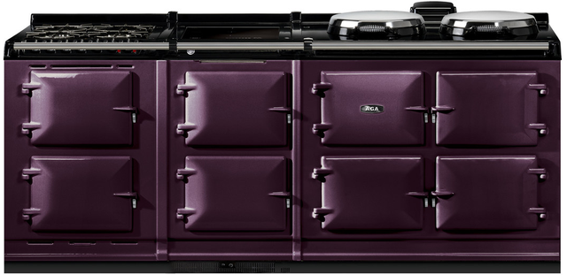 AGA™ Classic R7 210 83" Aubergine Pro Style Dual Fuel Range-0