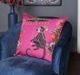 Stylecraft Tinck Brown/Pink Throw Pillow-3