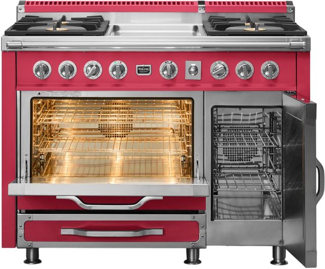 Viking® Tuscany 48" Valentine Pro Style Dual Fuel Range with Griddle-1
