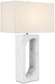 Currey & Company Gemini White Table Lamp-0