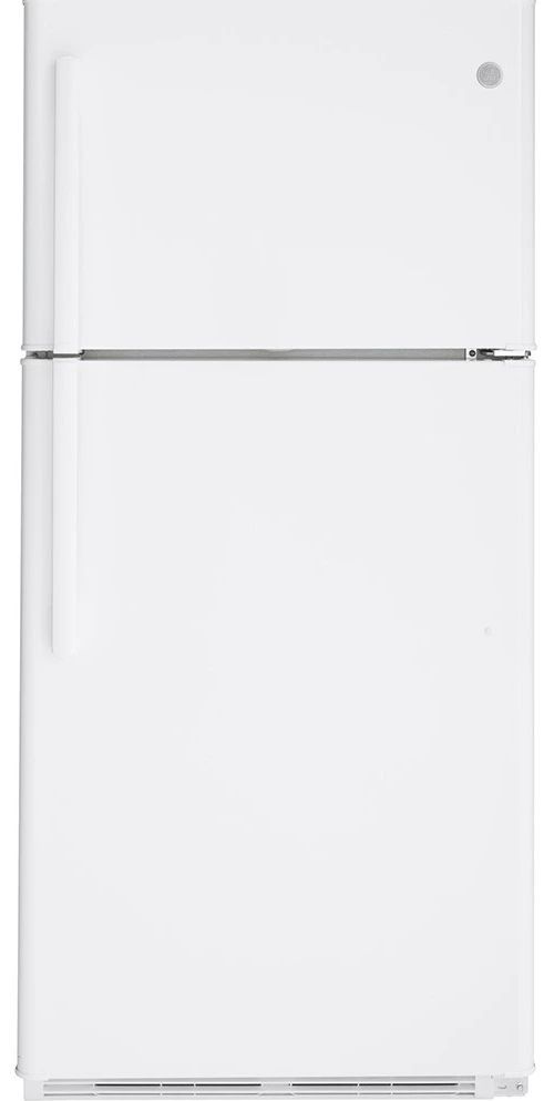 GE® 18.0 Cu. Ft. White Top Freezer Refrigerator-0