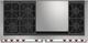 Wolf® 60" Black Pro Style Dual Fuel Range-1