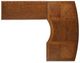 aspenhome® Hawthorne Brown L-Shaped Desk-2