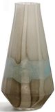 Giftcraft Blue/Brown Small Glass Vase-0