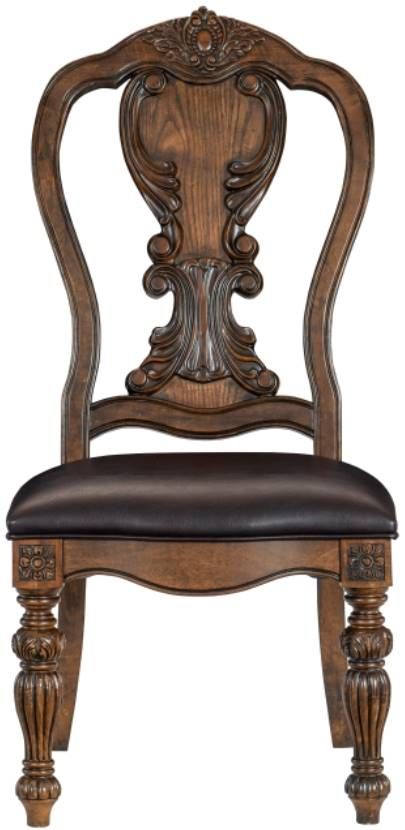 Homelegance® Bergen Dark Oak Dining Side Chair-2