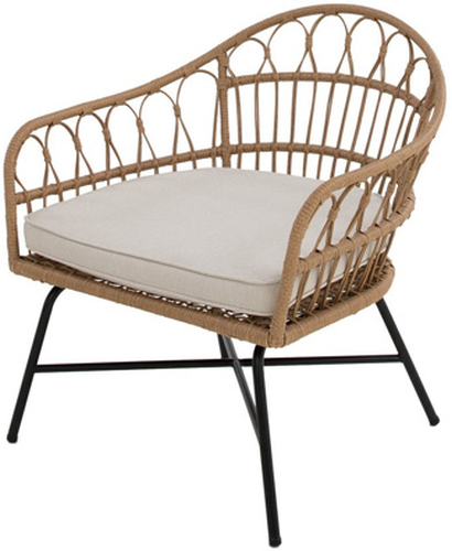 Signature Design by Ashley® Hoonah Black/Cream/Natural Accent Chair-1
