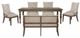 Liberty Furniture Americana Farmhouse 6-Piece Beige/Dusty Taupe Dining Set-0