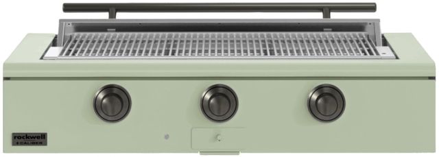 Caliber™ Rockwell Social 3-Burner Sage Built-In Natural Gas Grill with Pewter Hardware-0