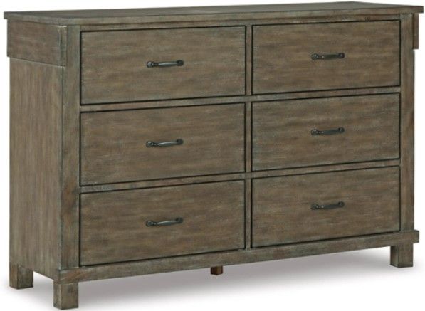 Signature Design by Ashley® Shamryn 5-Piece Grayish Brown Twin Panel Bed Set-2