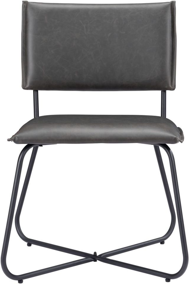 Zuo® Modern Grantham Vintage Gray Dining Chair-2