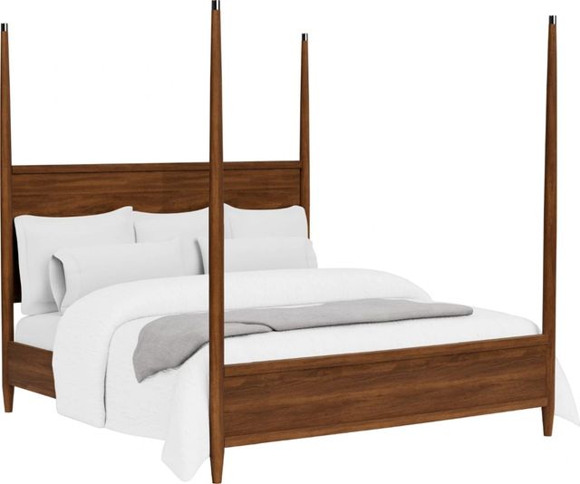 Riverside Furniture Elsie Classic Walnut King Poster Bed-0