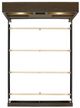 Elements International Hendricks Walnut Queen Music Bed-3