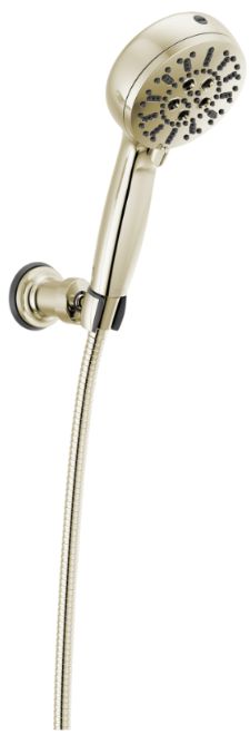 Delta Lumicoat® Polished Nickel 7-Setting Wall Mount Hand Shower with Cleaning Spray-0