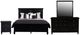 New Classic® Home Furnishings Tamarack 4-Piece Black Queen Panel Bedroom Set-0