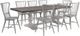 Liberty Furniture River Place 9-Piece Riverstone White/Tobacco Trestle Dining Table Set-0