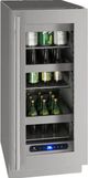 U-Line® 15" 2.9 Cubic Feet Stainless Steel Undercounter Refrigerator-0
