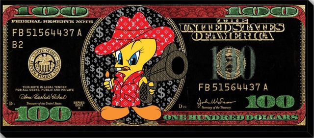 Classy Living Expressive Tweety Money Wall Art-0