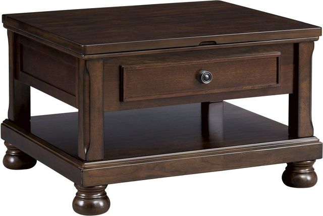 Signature Design by Ashley® Porter 3-Piece Rustic Brown Living Room Table Set-1
