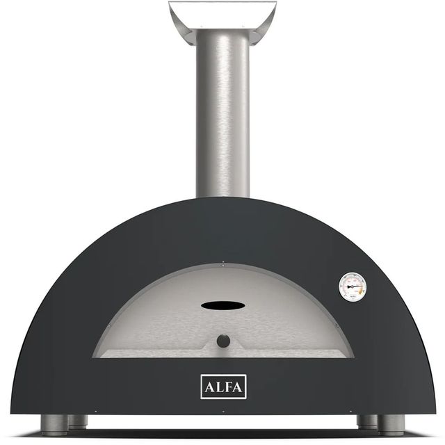 Alfa Moderno 3 Pizze 43" Anthracite Gray Wood Pizza Oven-0