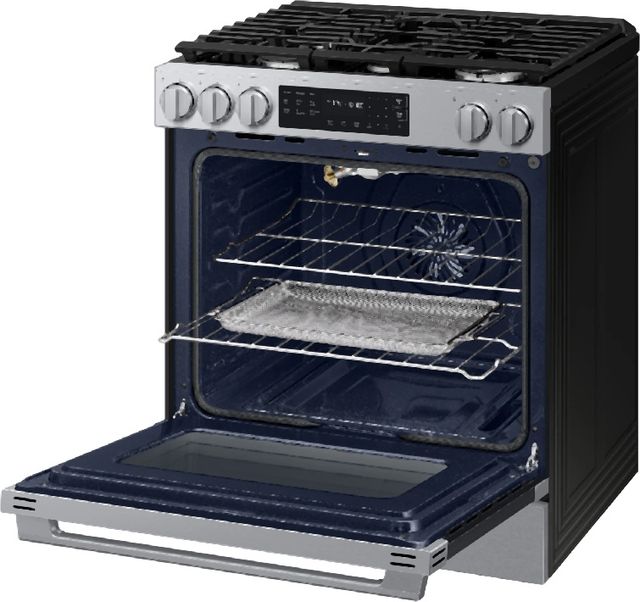 Samsung Bespoke Smart 30'' Fingerprint Resistant Stainless Steel Gas Slide In Gas Range-3