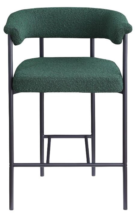 Meridian Furniture Malin Green/Matte Black Counter Stool-1