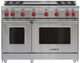 Wolf® 48" Stainless Steel Pro Style Gas Range with Dual Griddle-0