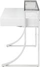 Coaster® Gemma Glossy White/Chrome 2-Drawer Writing Desk-1