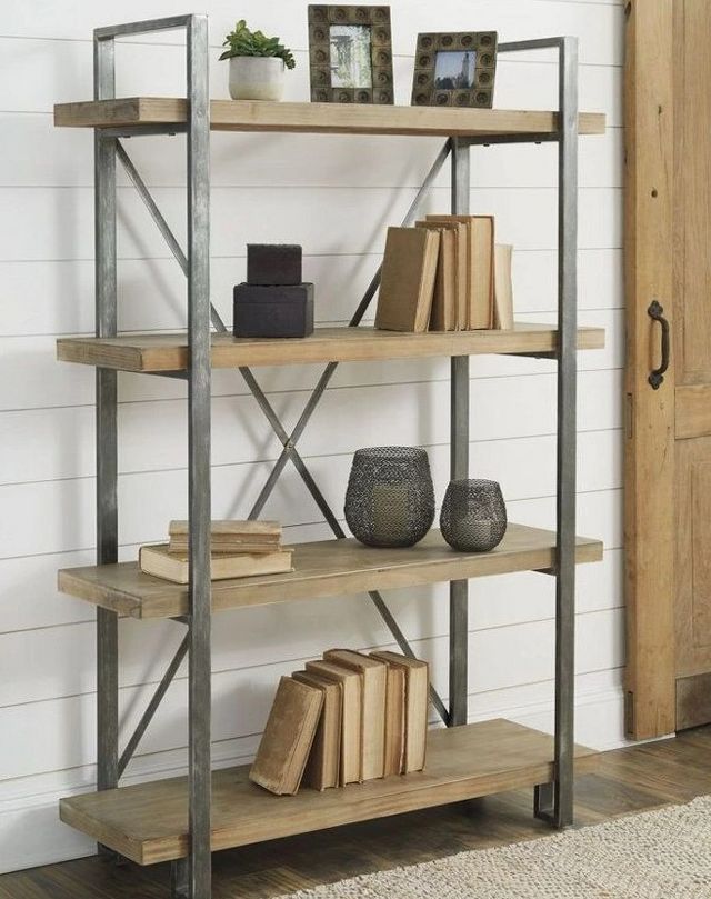 Signature Design by Ashley® Forestmin Brown/Black Bookcase-3