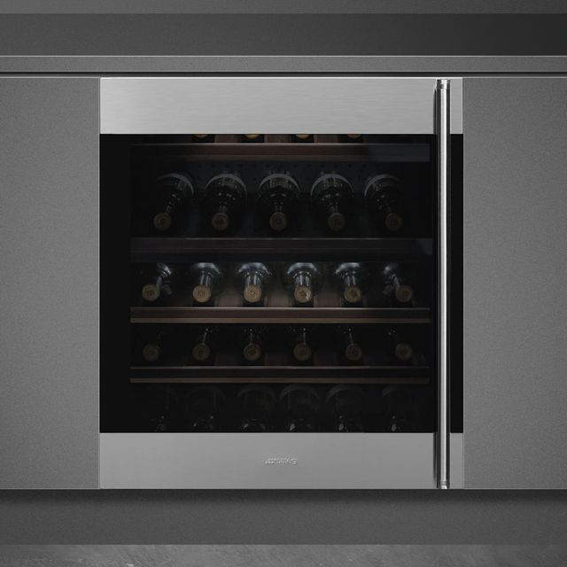 Smeg Classic 24" 4 Cu. Ft. Stainless Steel Built-In Wine Cooler-2