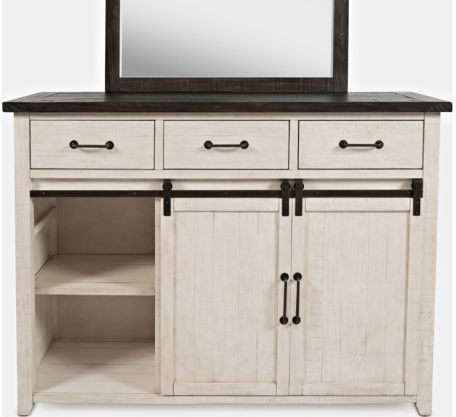 Jofran Madison County Barn Door Dresser - Thumbnail 2
