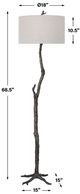 Uttermost® Spruce Black Floor Lamp-2