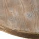 A & B Home Natural Round 31"D Side Table with Antique Off-White Base-3