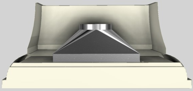 Vent-A-Hood® Designer Series 66" Biscuit Wall Mounted Range Hood-4