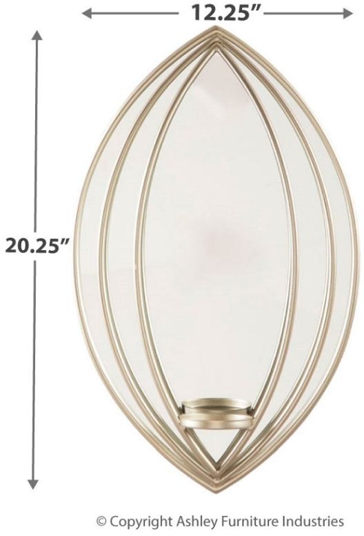 Signature Design by Ashley® Donnica Silver-tone Wall Sconce-2