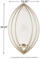 Signature Design by Ashley® Donnica Silver-tone Wall Sconce-2