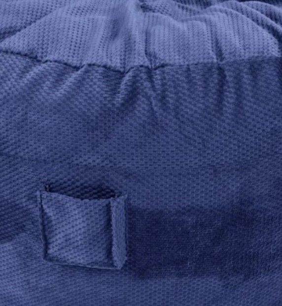 CordaRoy's® Nest Navy Chenille Full Bean Bag Chair-1