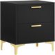 Coaster® Kendall Black/Gold Nightstand-0