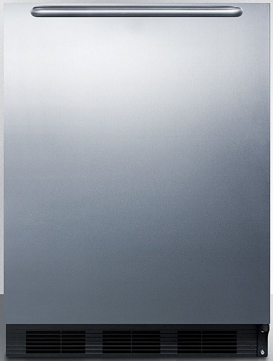 Summit® 5.5 Cu. Ft. Stainless Steel Under the Counter Refrigerator-0
