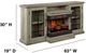 Bell'O® Manhasset Valley Pine Media Stand with Electric Fireplace Insert-2