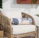 Nourison Home™ Aloha Ivory/Navy Bolster Throw Pillow-2