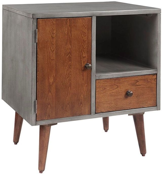 Olliix by INK+IVY Grey Stinson Storage Nightstand-3