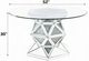 ACME Furniture Noralie Glass Top Round Dining Table with Mirrored Base-2
