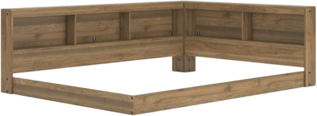 Signature Design by Ashley® Deanlow Honey Twin Bookcase Storage Bed-4