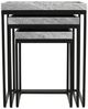 Crestview Collection Arden 3-Piece Gray Nesting Table Set with Black Base-2