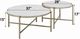ACME Furniture Zaidee White Nesting Table with Champagne Base-2