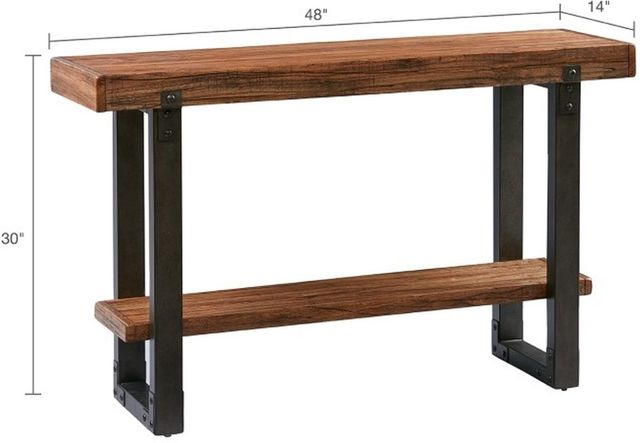 Olliix by Madison Park Chestnut Dayton Console Table-1